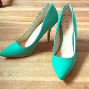 Green High Heels